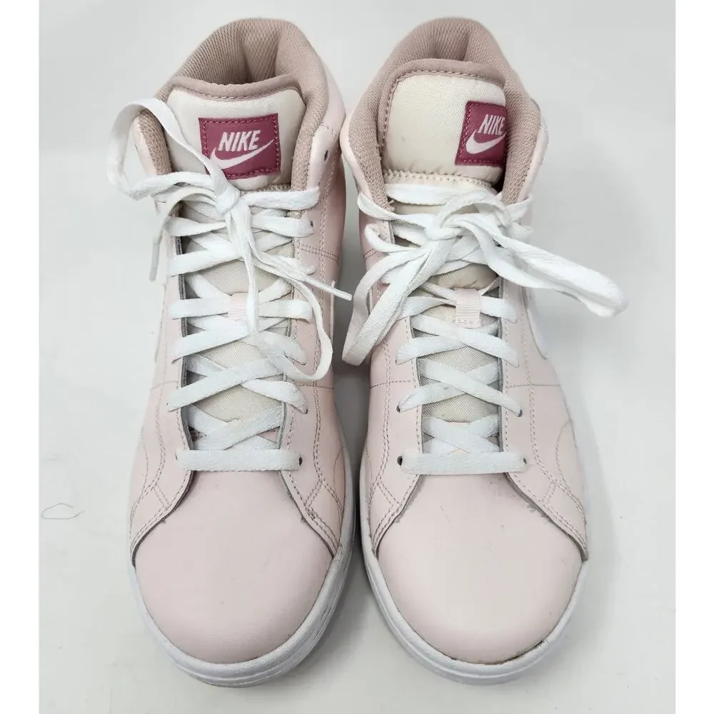 Nike Womens Size 10 Court Royale 2 Mid Soft Pink White Sneakers FD0286 600